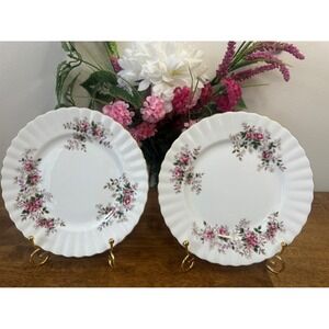 Royal Albert Lavender Rose‎ Side Plates Set Of Two Bone China England
